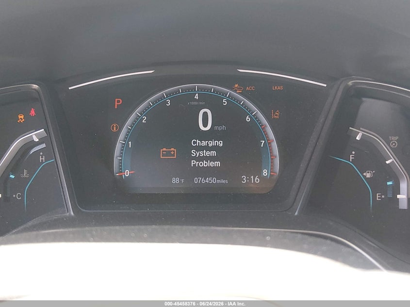 2021 Honda Civic VIN SHHFK7H6XMU202212 IAAI salvage auction — FRONT END, Salvage Title, sold $3,950 on 2026-07-23 (photo 7)
