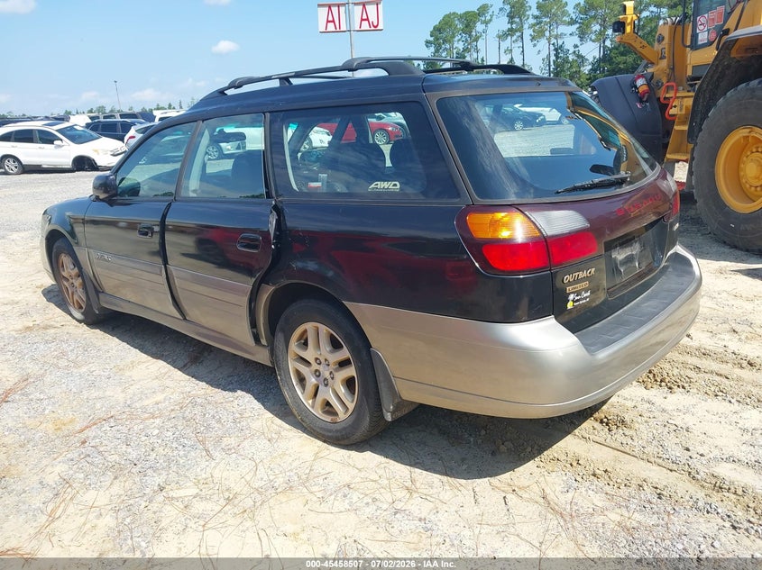 2000 Subaru Outback VIN 4S3BH6862Y7629193 IAAI salvage auction — WATER/FLOOD, Salvage (Mississippi), sold $225 on 2026-07-31 (photo 3)
