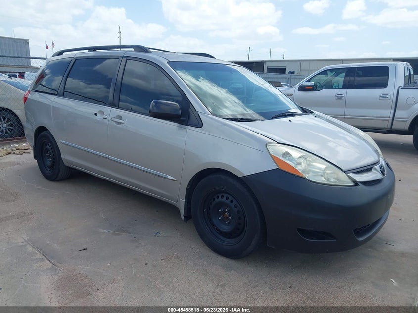 2009 Toyota Sienna VIN 5TDZK23CX9S240962 IAAI salvage auction — LEFT REAR, Salvage (Texas), sold $1,950 on 2026-07-09 (photo 1)