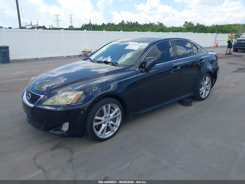 2006 Lexus Is 350 VIN JTHBE262362005915 IAAI salvage auction — REAR END, Rebuildable (Florida), sold $2,800 on 2026-07-13 (photo 2)