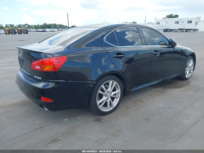 2006 Lexus Is 350 VIN JTHBE262362005915 IAAI salvage auction — REAR END, Rebuildable (Florida), sold $2,800 on 2026-07-13 (photo 4)