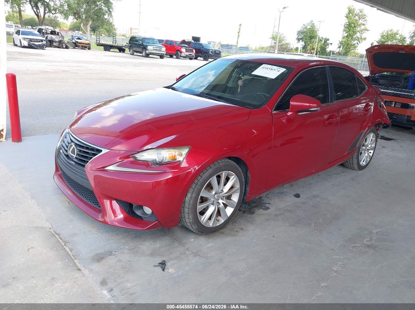2014 Lexus Is VIN JTHBF1D29E5037467 IAAI salvage auction — REAR END, Salvage Title, sold $2,500 on 2026-07-29 (photo 2)