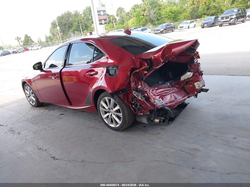 2014 Lexus Is VIN JTHBF1D29E5037467 IAAI salvage auction — REAR END, Salvage Title, sold $2,500 on 2026-07-29 (photo 3)