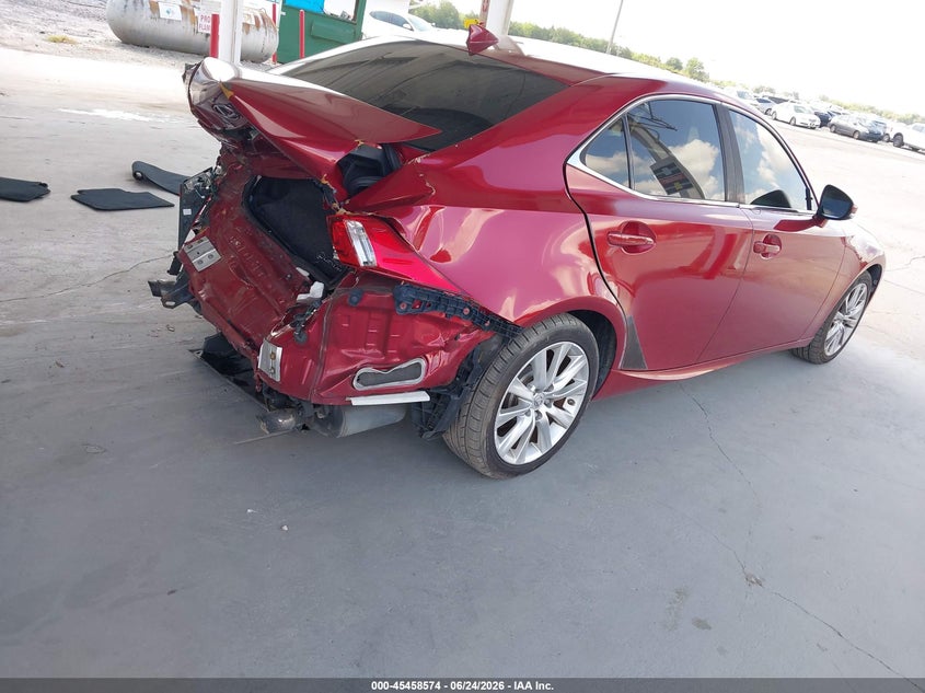 2014 Lexus Is VIN JTHBF1D29E5037467 IAAI salvage auction — REAR END, Salvage Title, sold $2,500 on 2026-07-29 (photo 4)