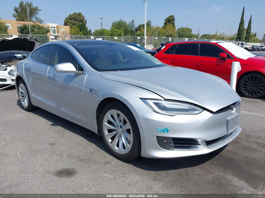 2017 Tesla Model s VIN 5YJSA1E11HF199571 IAAI salvage auction — LEFT REAR, Salvage (California), sold $7,500 on 2026-09-04 (photo 1)