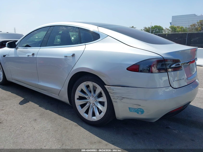 2017 Tesla Model s VIN 5YJSA1E11HF199571 IAAI salvage auction — LEFT REAR, Salvage (California), sold $7,500 on 2026-09-04 (photo 6)