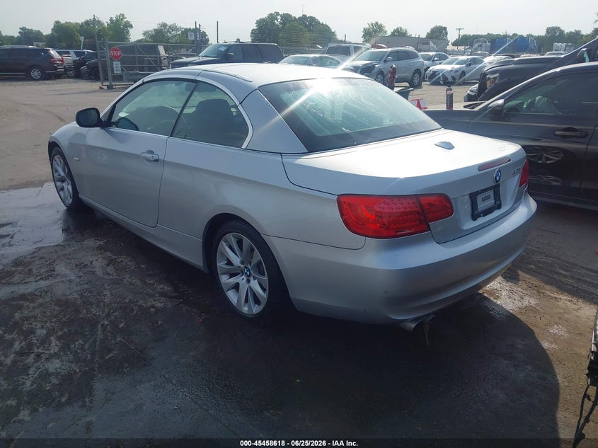 2013 BMW 3er VIN WBADW3C51DJ525588 IAAI salvage auction — FRONT END, Salvage (North Carolina), sold $3,400 on 2026-08-10 (photo 3)