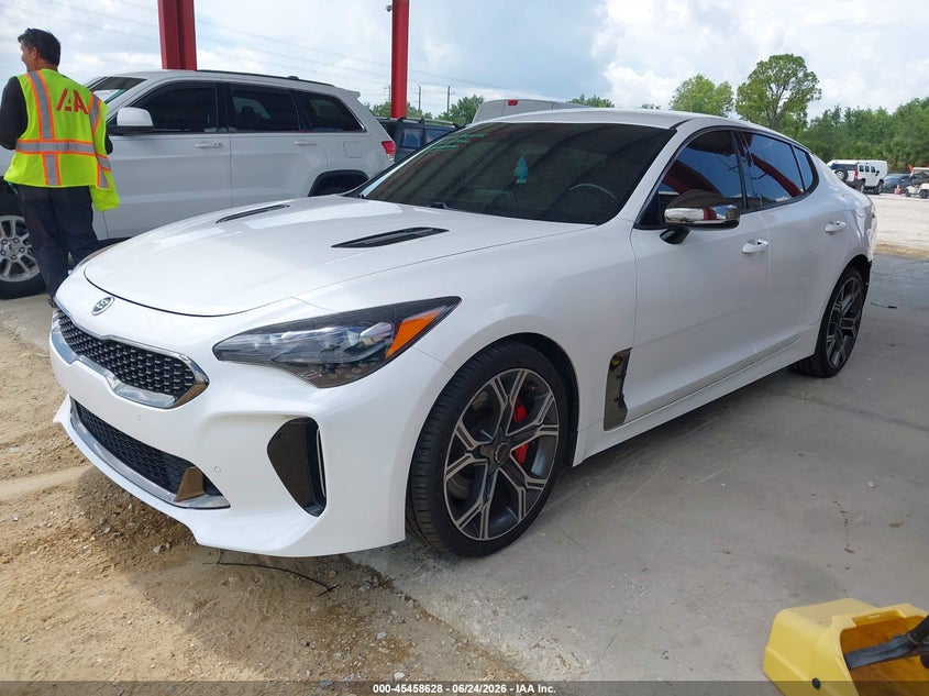 2019 Kia Stinger VIN KNAE35LC0K6045971 IAAI salvage auction — REAR END, Rebuildable (Florida), sold $4,650 on 2026-07-09 (photo 2)