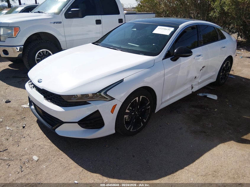 2021 Kia K5 VIN 5XXG64J27MG073472 IAAI salvage auction — LEFT SIDE, Salvage Title, sold $6,700 on 2026-07-23 (photo 2)