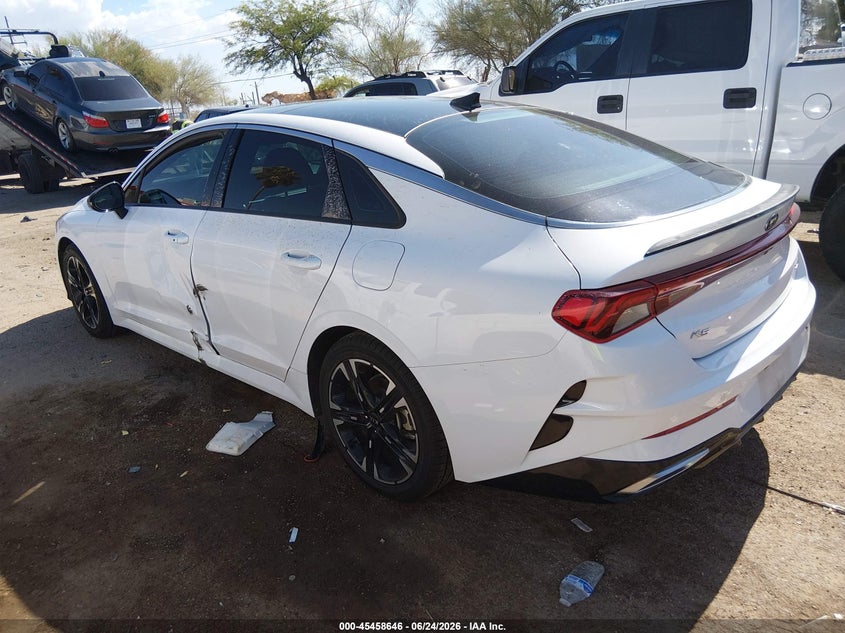 2021 Kia K5 VIN 5XXG64J27MG073472 IAAI salvage auction — LEFT SIDE, Salvage Title, sold $6,700 on 2026-07-23 (photo 3)