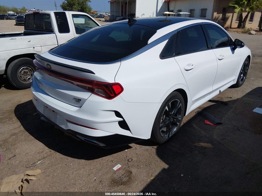 2021 Kia K5 VIN 5XXG64J27MG073472 IAAI salvage auction — LEFT SIDE, Salvage Title, sold $6,700 on 2026-07-23 (photo 4)