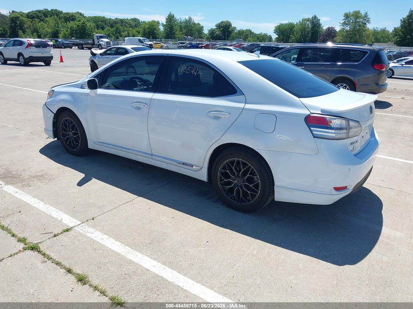 2010 Lexus Hs 250h VIN JTHBB1BA2A2016882 IAAI salvage auction — FRONT END, Clear (Indiana), sold $825 on 2026-07-24 (photo 3)