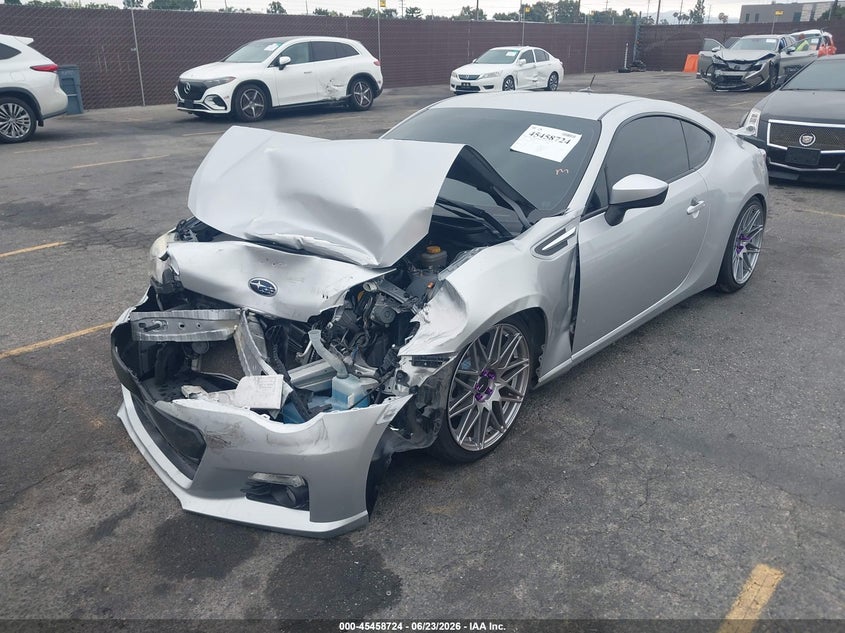 2014 Subaru Brz VIN JF1ZCAC11E9602715 IAAI salvage auction — FRONT END, Salvage (California), sold $2,300 on 2026-07-13 (photo 2)