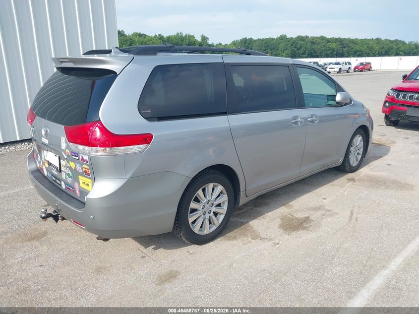 2012 Toyota Sienna VIN 5TDYK3DC9CS241060 IAAI salvage auction — FRONT END, Clear (Indiana), sold $3,000 on 2026-08-01 (photo 4)