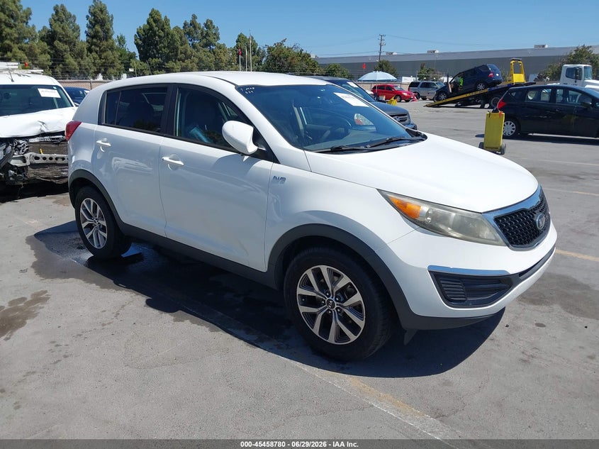 2014 Kia Sportage VIN KNDPBCAC1E7549451 IAAI salvage auction — NORMAL WEAR, Clear - Dealer Only (California), sold $950 on 2026-07-13 (photo 1)