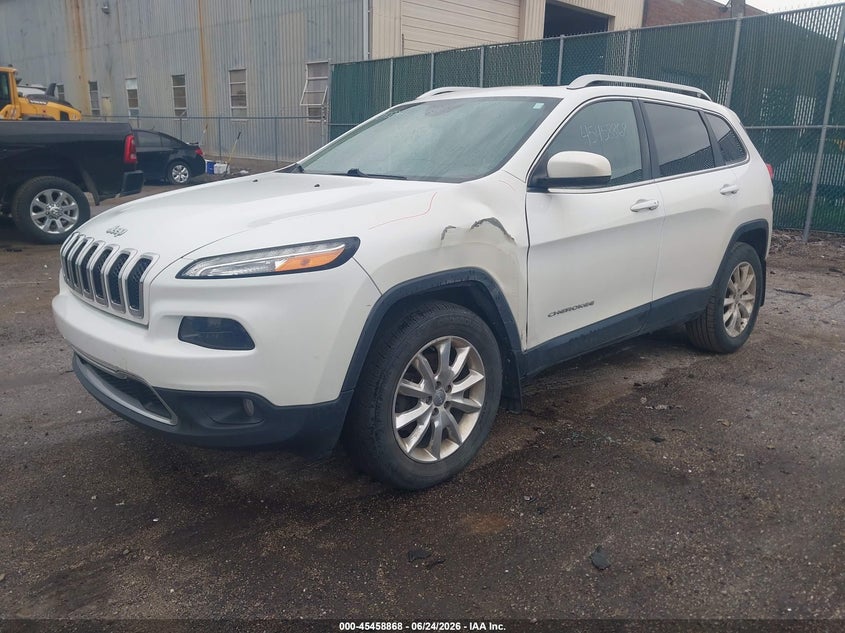2015 Jeep Cherokee VIN 1C4PJMDB1FW641582 IAAI salvage auction — REAR END, Clear (Indiana), sold $1,850 on 2026-07-12 (photo 2)