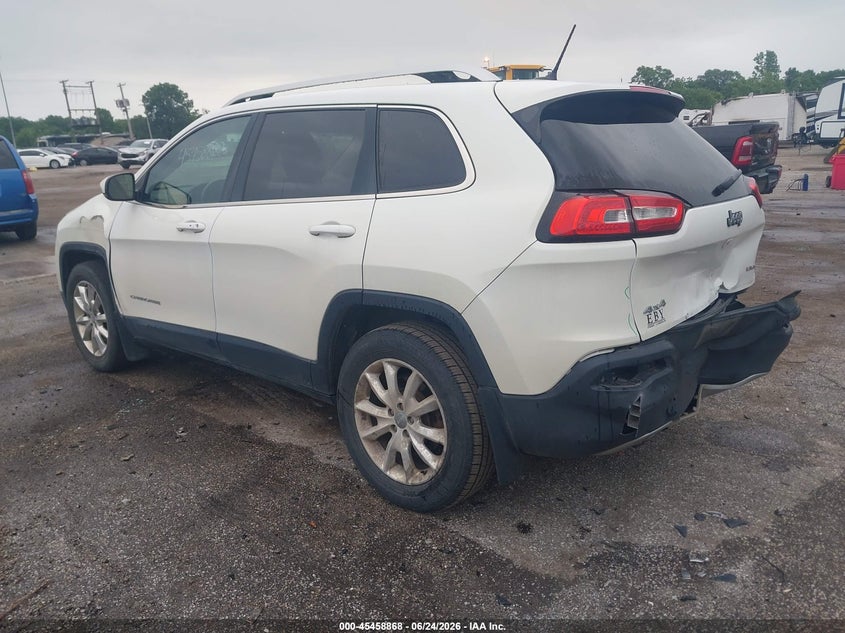2015 Jeep Cherokee VIN 1C4PJMDB1FW641582 IAAI salvage auction — REAR END, Clear (Indiana), sold $1,850 on 2026-07-12 (photo 3)