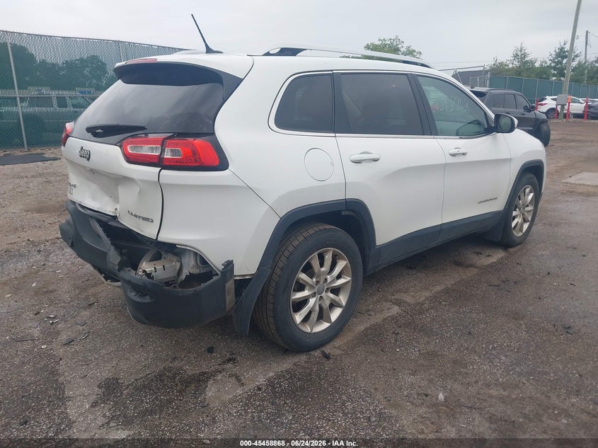 2015 Jeep Cherokee VIN 1C4PJMDB1FW641582 IAAI salvage auction — REAR END, Clear (Indiana), sold $1,850 on 2026-07-12 (photo 4)