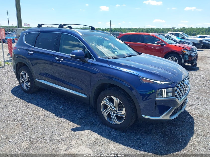 2022 Hyundai Santa fe VIN 5NMS3DAJ9NH403741 IAAI salvage auction — LEFT FRONT, Salvage Title, sold $9,975 on 2026-08-24 (photo 1)