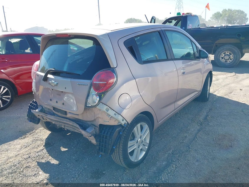 2013 Chevrolet Spark VIN KL8CD6S92DC578937 IAAI salvage auction — REAR END, Clear (Indiana), sold $850 on 2026-07-15 (photo 4)