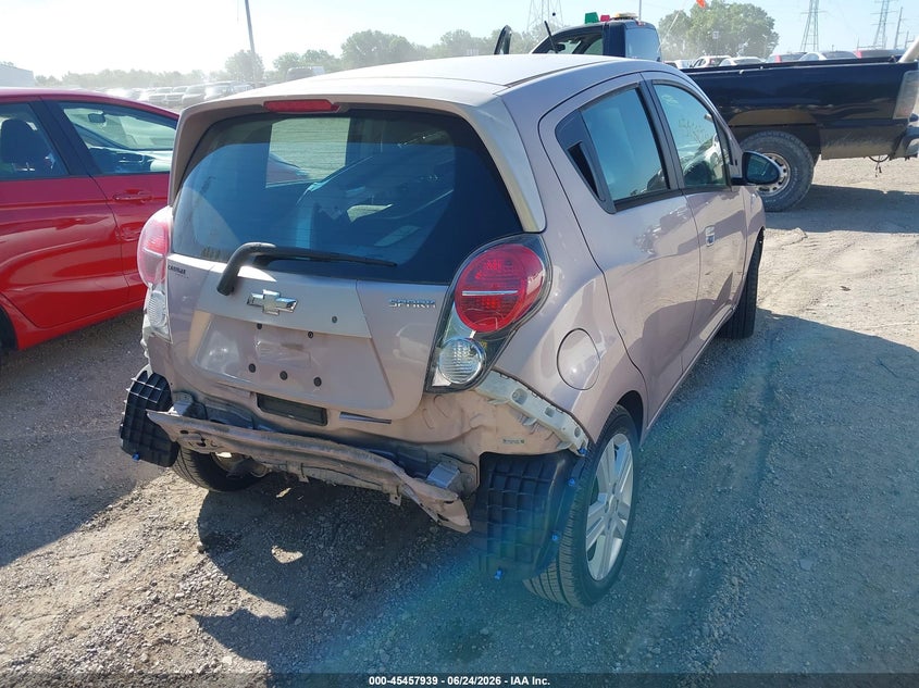 2013 Chevrolet Spark VIN KL8CD6S92DC578937 IAAI salvage auction — REAR END, Clear (Indiana), sold $850 on 2026-07-15 (photo 6)