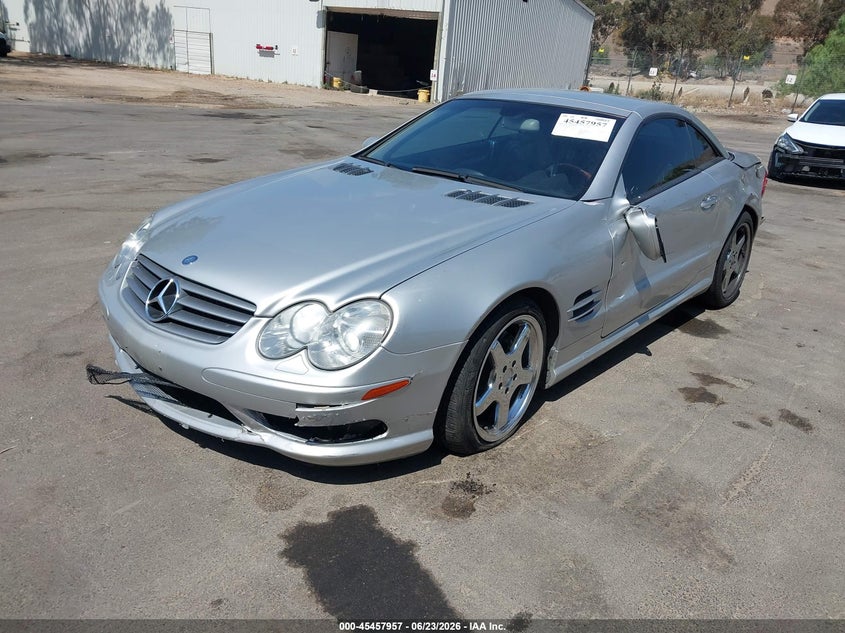 2003 Mercedes-benz Sl-klasse VIN WDBSK75F63F020617 IAAI salvage auction — LEFT SIDE, Salvage (California), sold $1,325 on 2026-07-21 (photo 2)