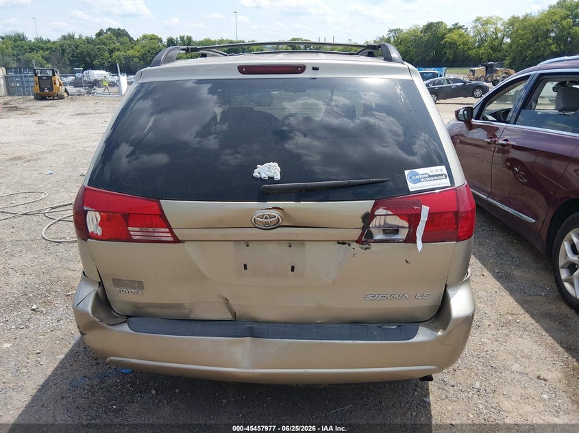 2004 Toyota Sienna VIN 5TDZA23C54S150839 IAAI salvage auction — NORMAL WEAR, Clear (Tennessee), sold $600 on 2026-07-23 (photo 6)