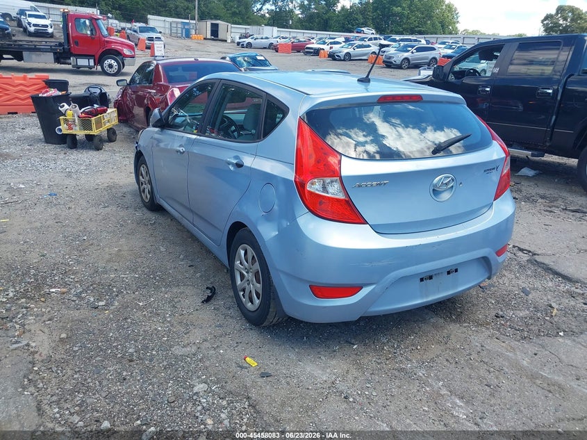 2013 Hyundai Accent VIN KMHCT5AE1DU081127 IAAI salvage auction — FRONT END, Salvage (Georgia), sold $25 on 2026-07-29 (photo 3)