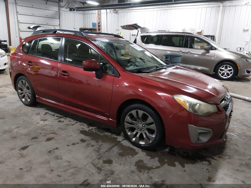 2013 Subaru Impreza VIN JF1GPAU64D2873135 IAAI salvage auction — HAIL, Salvage (Iowa), sold $2,400 on 2026-07-28 (photo 1)