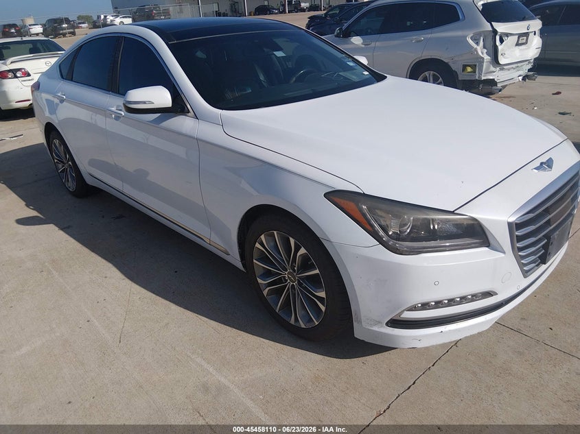 2016 Hyundai Genesis VIN KMHGN4JE9GU115230 IAAI salvage auction — NORMAL WEAR, Original (Texas), sold $1,550 on 2026-07-31 (photo 1)