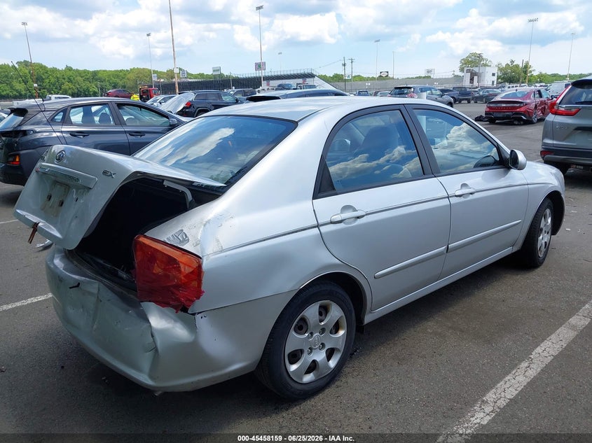 2009 Kia Spectra VIN KNAFE221X95645913 IAAI salvage auction — REAR END, Salvage (New Jersey), sold $525 on 2026-07-24 (photo 4)