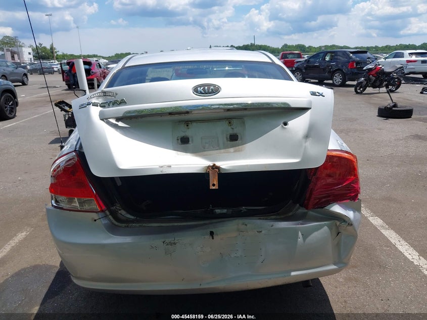 2009 Kia Spectra VIN KNAFE221X95645913 IAAI salvage auction — REAR END, Salvage (New Jersey), sold $525 on 2026-07-24 (photo 6)