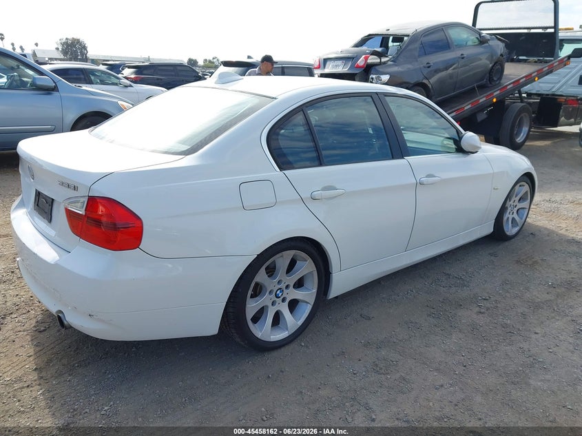 2007 BMW 3 series VIN WBAVB73577PA85372 IAAI salvage auction — REAR END, Salvage (California), sold $25 on 2026-07-10 (photo 4)