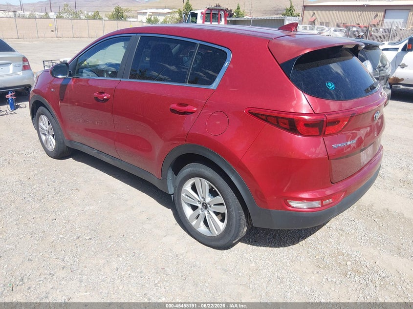 2017 Kia Sportage VIN KNDPMCAC4H7079124 IAAI salvage auction — NORMAL WEAR, Regular (Nevada), sold $1,450 on 2026-07-24 (photo 3)