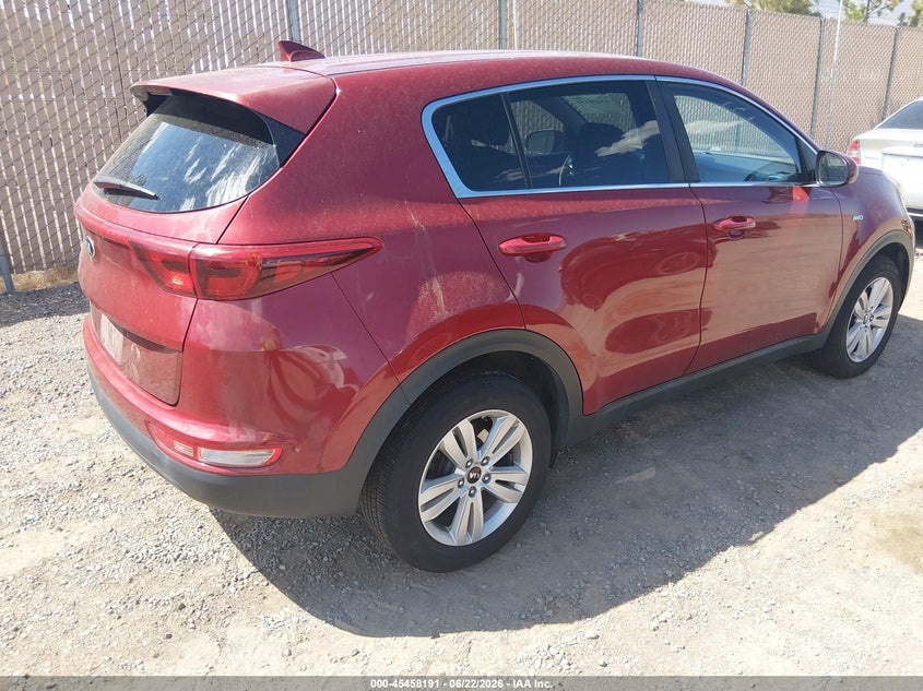 2017 Kia Sportage VIN KNDPMCAC4H7079124 IAAI salvage auction — NORMAL WEAR, Regular (Nevada), sold $1,450 on 2026-07-24 (photo 4)