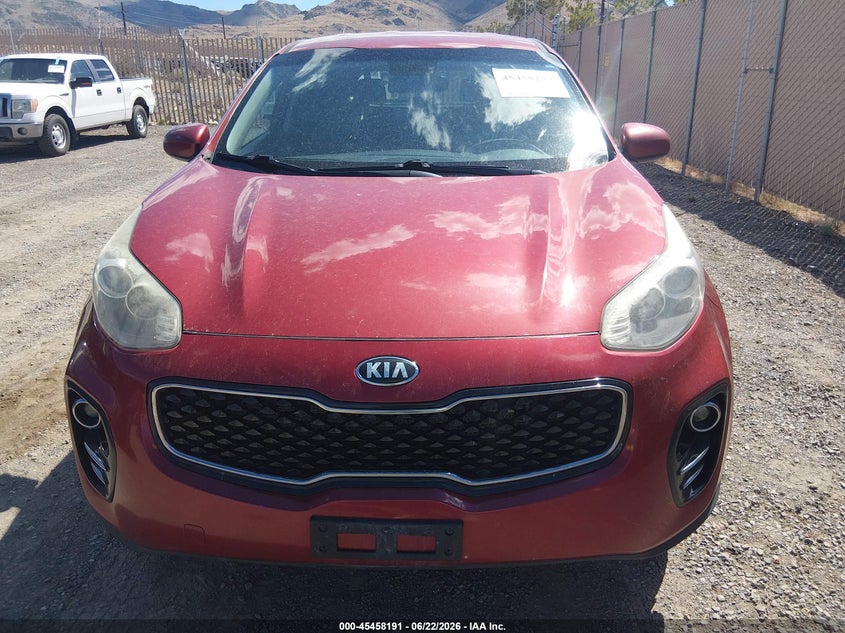 2017 Kia Sportage VIN KNDPMCAC4H7079124 IAAI salvage auction — NORMAL WEAR, Regular (Nevada), sold $1,450 on 2026-07-24 (photo 6)