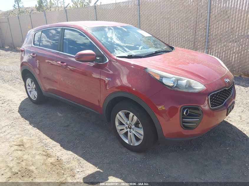 2017 Kia Sportage VIN KNDPMCAC4H7079124 IAAI salvage auction — NORMAL WEAR, Regular (Nevada), sold $1,450 on 2026-07-24 (photo 1)