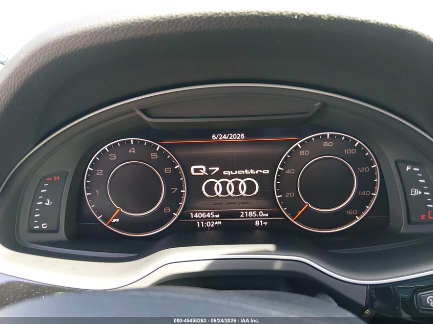 2017 Audi Q7 VIN WA1LAAF77HD050168 IAAI salvage auction — RIGHT SIDE, Salvage Title, sold $2,550 on 2026-07-29 (photo 7)