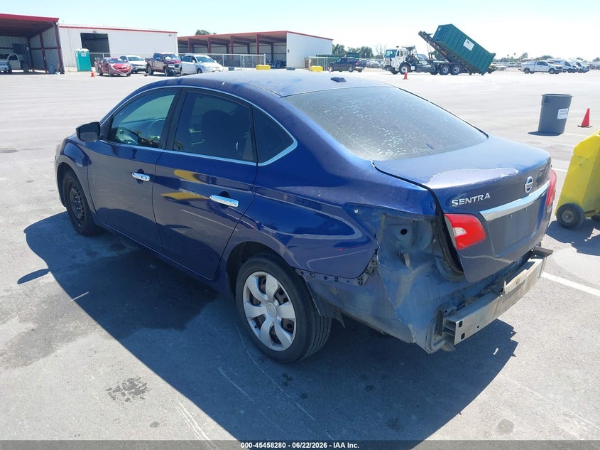 2017 Nissan Sentra VIN 3N1AB7APXHY270229 IAAI salvage auction — REAR END, Salvage (California), sold $1,400 on 2026-07-09 (photo 3)