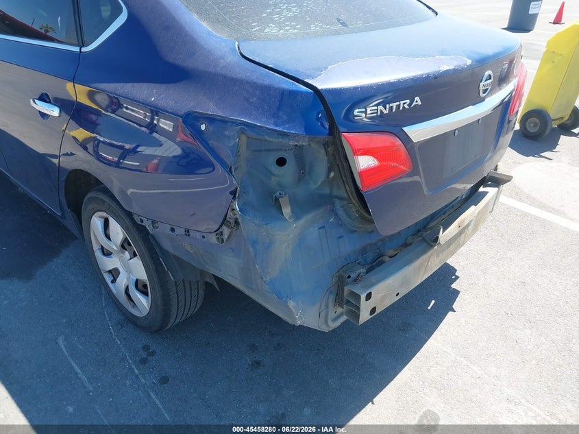 2017 Nissan Sentra VIN 3N1AB7APXHY270229 IAAI salvage auction — REAR END, Salvage (California), sold $1,400 on 2026-07-09 (photo 6)