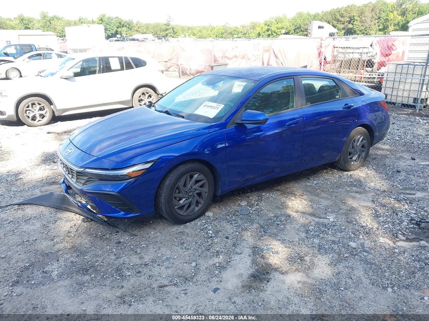 2024 Hyundai Elantra VIN KMHLM4DG1RU640526 IAAI salvage auction — FRONT END, Clear (Florida), sold $11,750 on 2026-07-07 (photo 2)