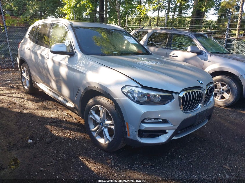 2019 BMW X3 VIN 5UXTR7C59KLF26021 IAAI salvage auction — RIGHT FRONT, Salvage (Virginia), sold $7,650 on 2026-07-23 (photo 1)