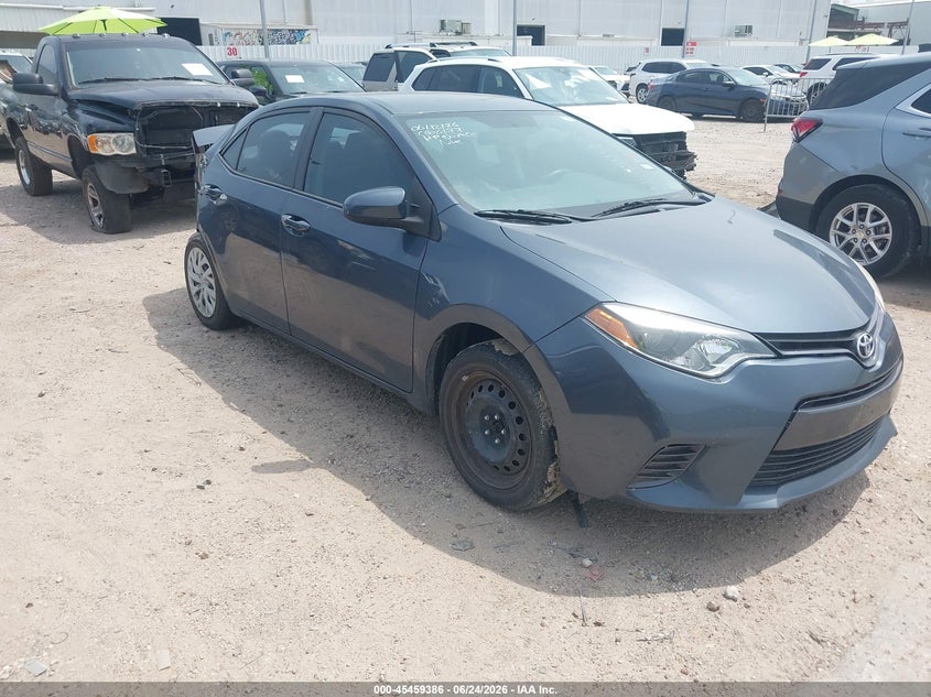 2016 Toyota Corolla VIN 5YFBURHE3GP529511 IAAI salvage auction — NORMAL WEAR, Original (Texas), sold $1,950 on 2026-07-16 (photo 1)