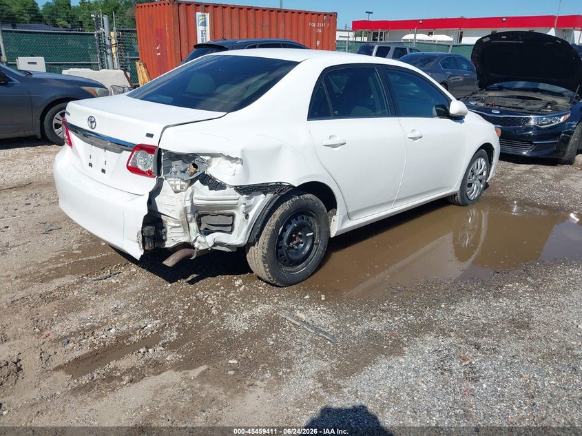 2013 Toyota Corolla VIN 2T1BU4EE4DC934764 IAAI salvage auction — RIGHT REAR, Salvage - Greater Than 75% (Maryland), sold $2,650 on 2026-07-18 (photo 4)