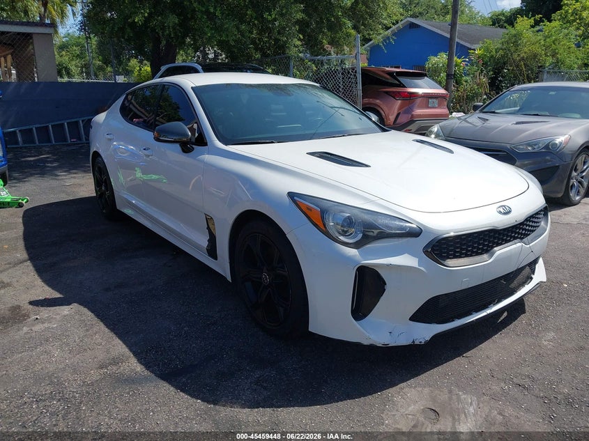 2021 Kia Stinger VIN KNAE15LA8M6097906 IAAI salvage auction — FRONT END, Clear (Florida), sold $4,050 on 2026-07-28 (photo 1)