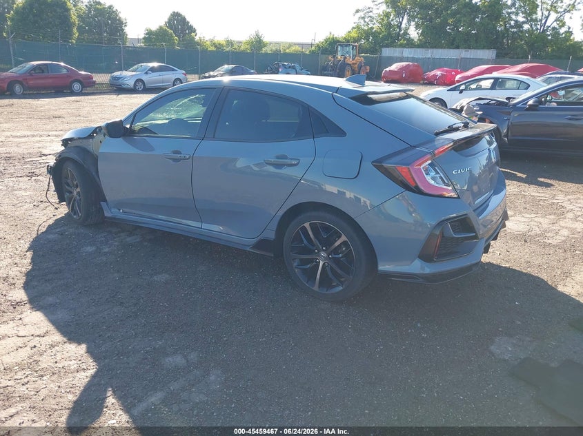2021 Honda Civic VIN SHHFK7H44MU404820 IAAI salvage auction — FRONT END, Salvage Title, sold $4,850 on 2026-07-24 (photo 3)