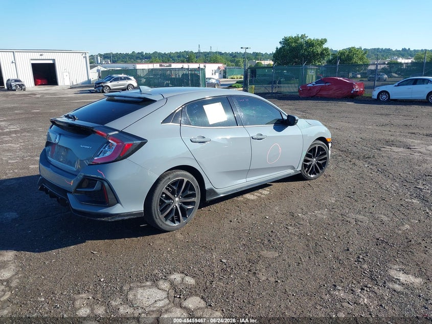 2021 Honda Civic VIN SHHFK7H44MU404820 IAAI salvage auction — FRONT END, Salvage Title, sold $4,850 on 2026-07-24 (photo 4)