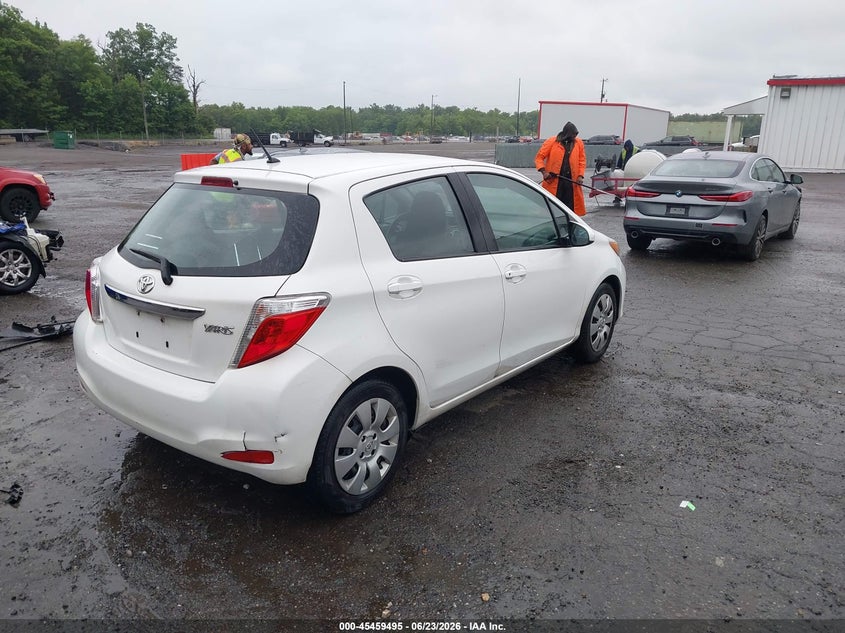 2014 Toyota Yaris VIN VNKKTUD33EA009036 IAAI salvage auction — LEFT SIDE, Salvage - Greater Than 75% (Maryland), sold $2,200 on 2026-07-15 (photo 4)