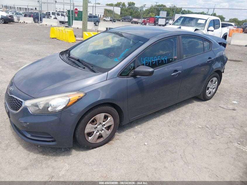 2016 Kia Forte VIN KNAFK4A6XG5571133 IAAI salvage auction — REAR END, Clear (Tennessee), sold $850 on 2026-07-30 (photo 2)