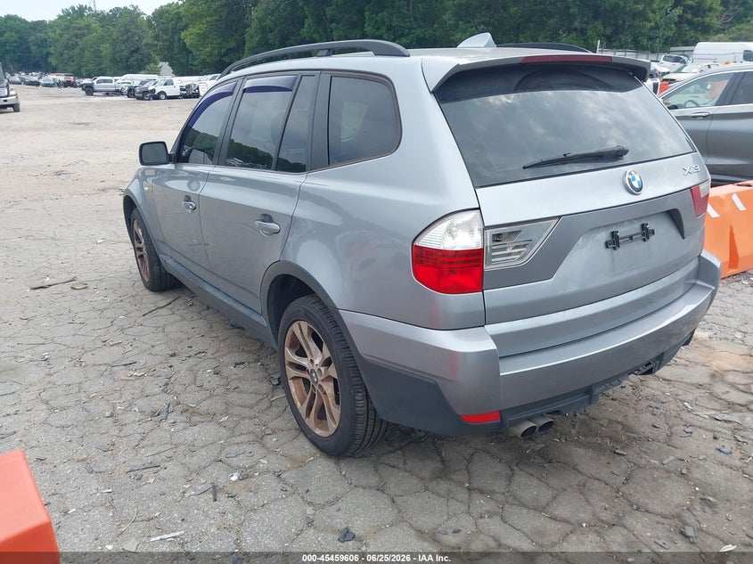 2007 BMW X3 VIN WBXPC93487WF09324 IAAI salvage auction — REAR END, Salvage (Georgia), sold $200 on 2026-07-29 (photo 3)